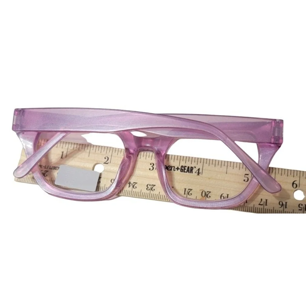 NWT Jones NY 2.5 Pink Geometric Reading Nerd Glass Readers 120597